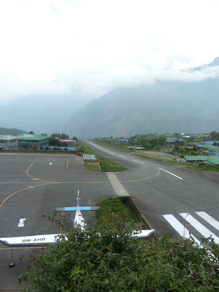 Everest Base Camp Trek - the scary runway in Lukla