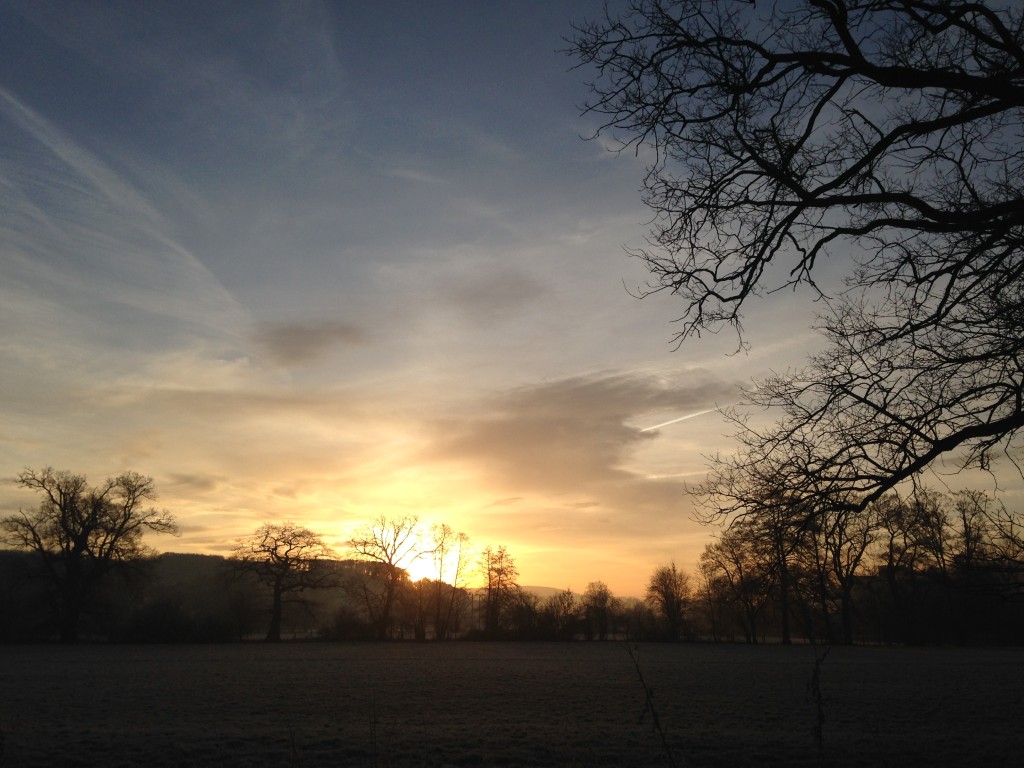 sunset in UK