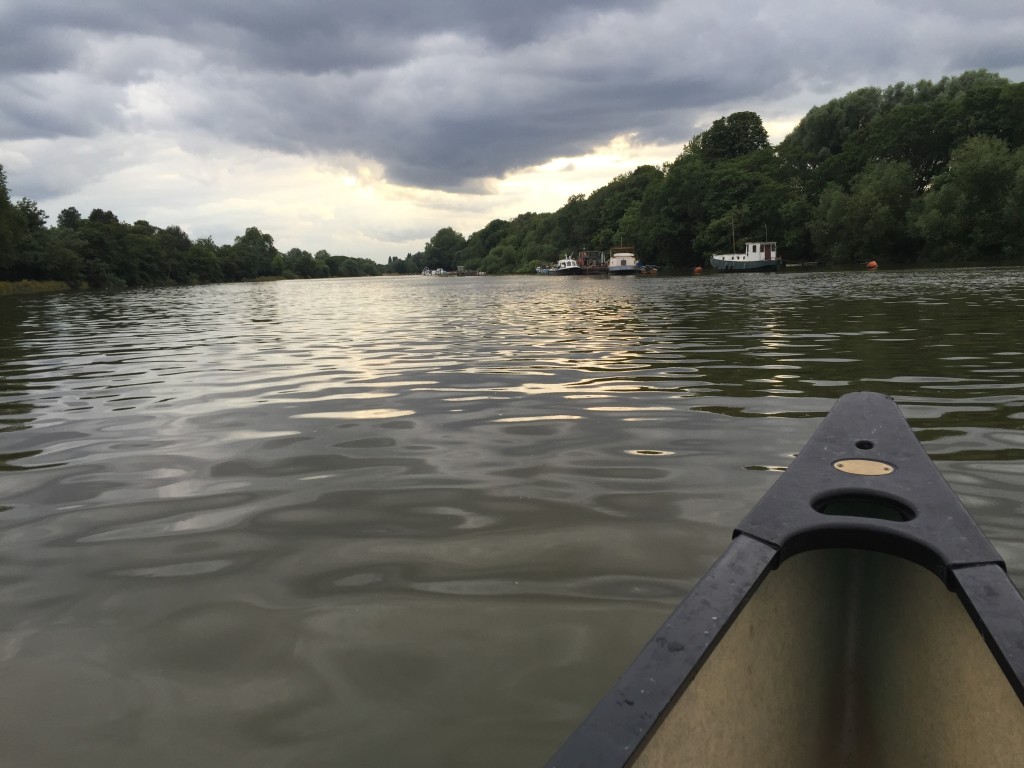 Canoeing on the Thames