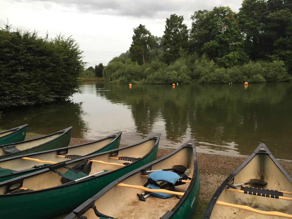 canoeing on the Thames at Richmond