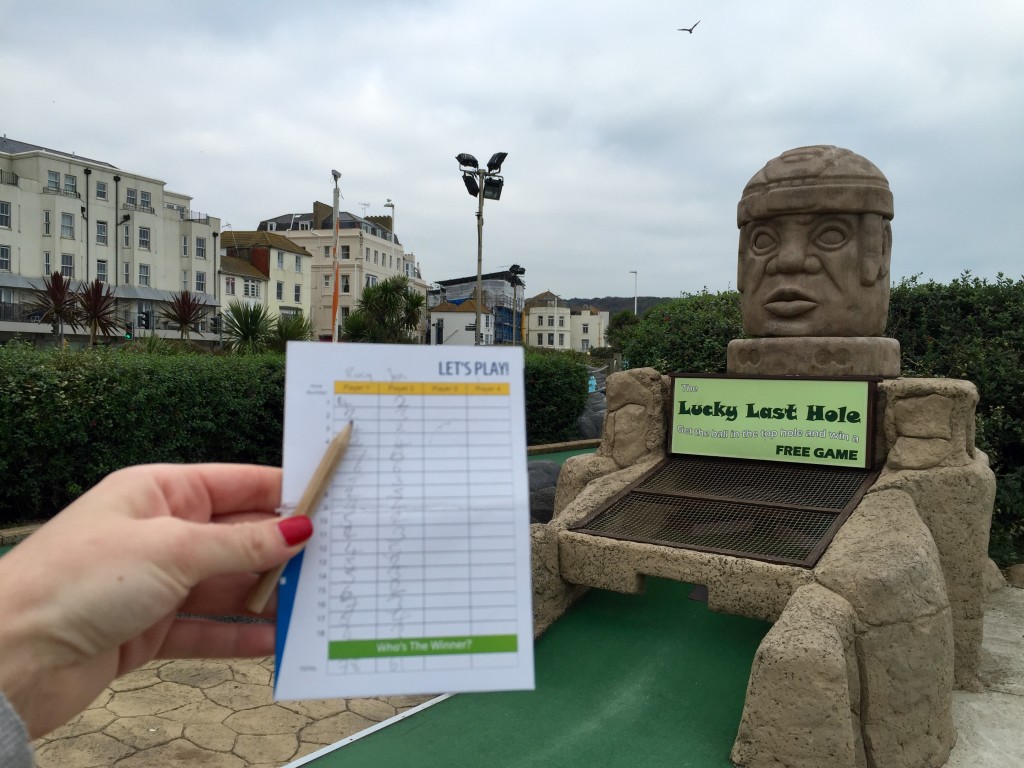 crazy golf in Hastings