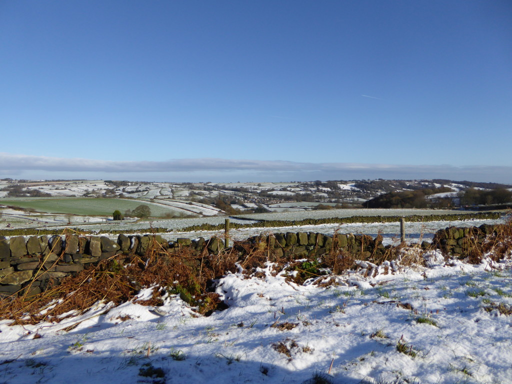Derbyshire in the snow