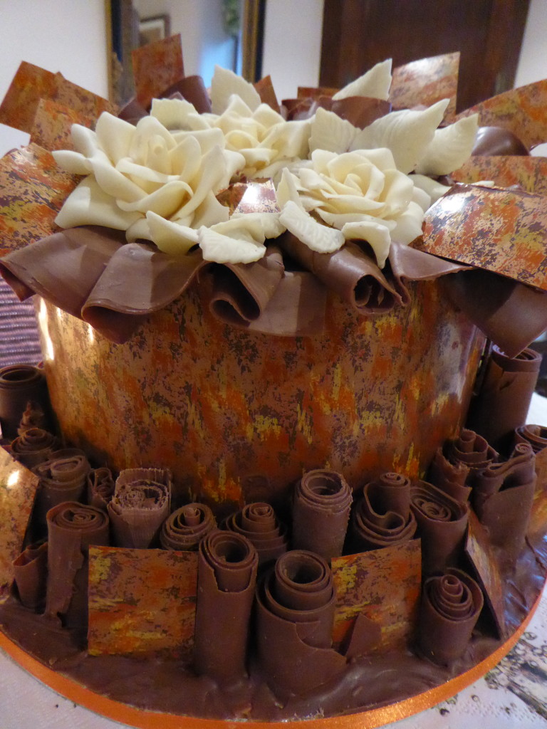 Chocolate wedding cake, Derbyshire