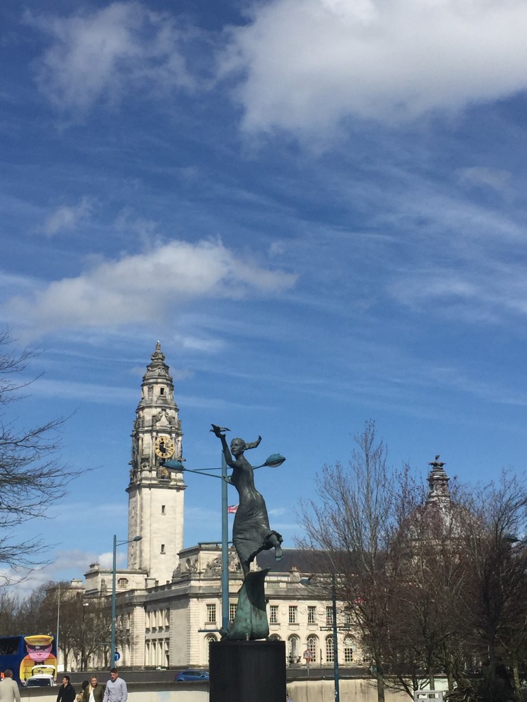 Cardiff in the sunshine