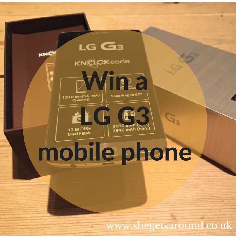 A week of prizes: WIN a LG G3 Mobile phone