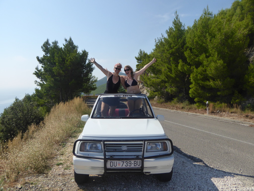 driving a jeep on Mljet, Croatia - Mesailors