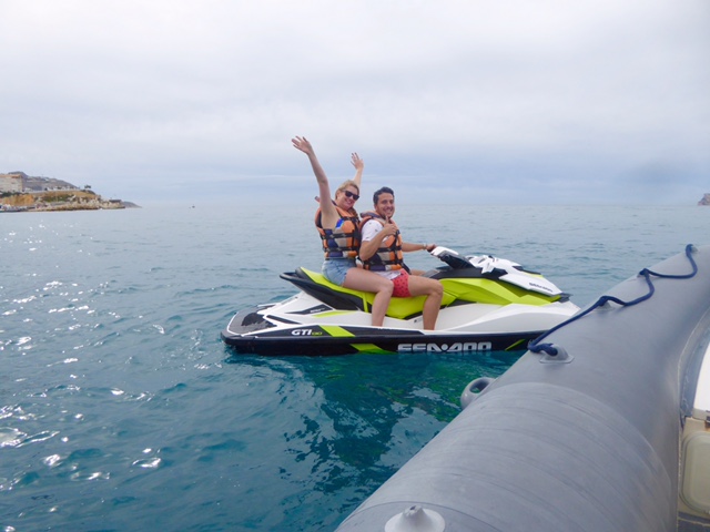 jet skiing in Benidorm