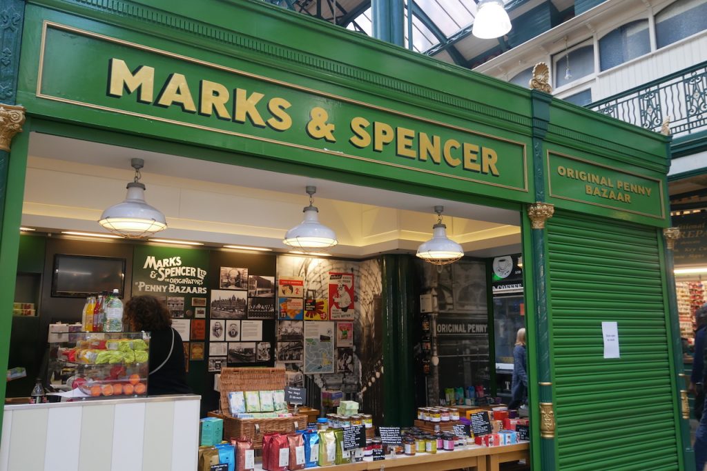 Marks and Spencers in Leeds arcade