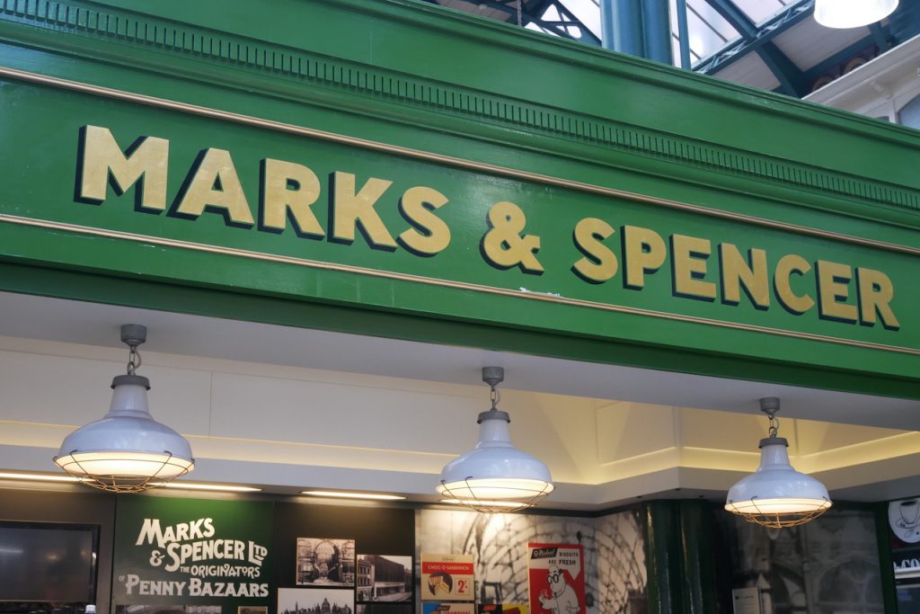 Marks and Spencers in Leeds arcade