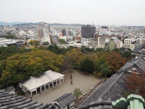 view from Wakayama Castle