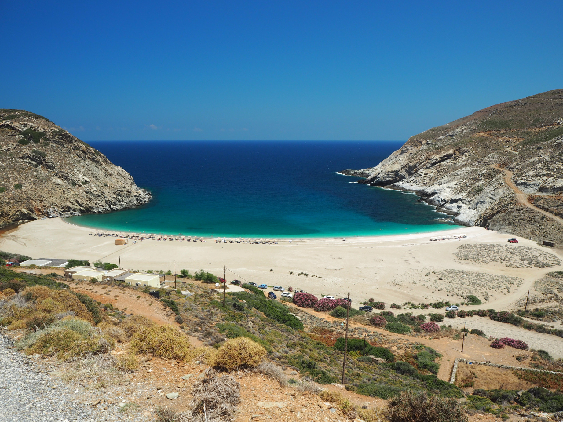 Best hiking trails in Andros - Zorkos Beach