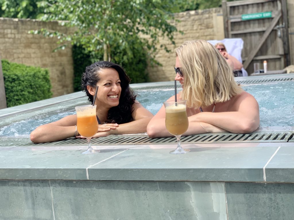 The Spa at Calcot Manor - outside jacuzzi