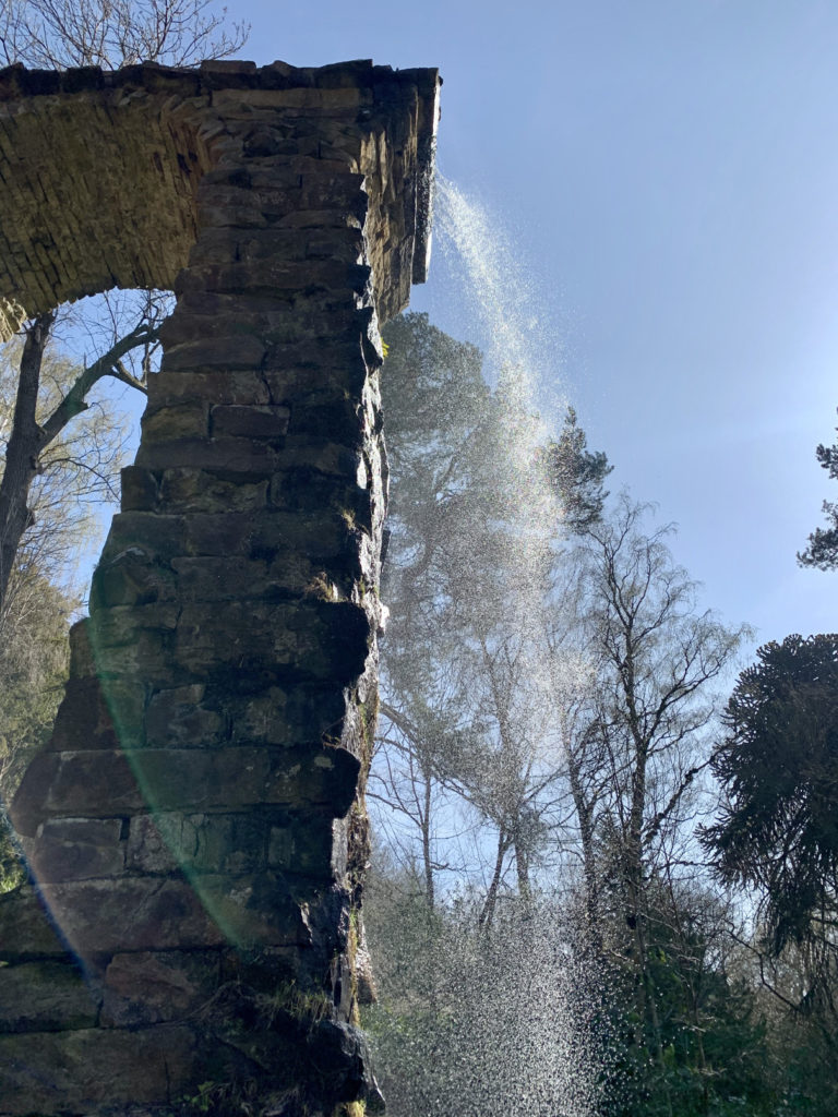 Waterfalls above Chatsworth House, Derbyshire