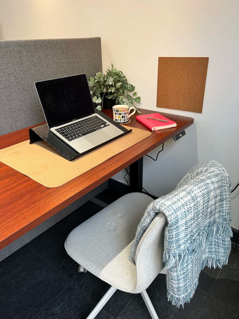 e7 stand up desk - ways to stay active when working remotely