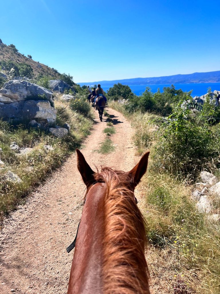 Horseback riding in Podstrana Croatia - a short day trip from Split