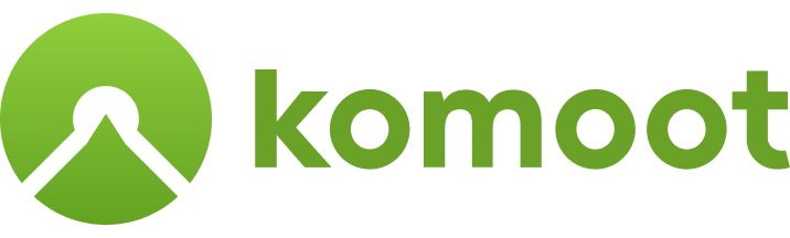 Komoot logo - lead sponsor for A Walk in the Parks
